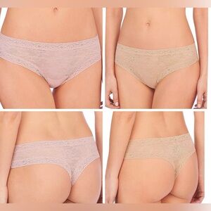 (2) NATORI Escape Lace Thong